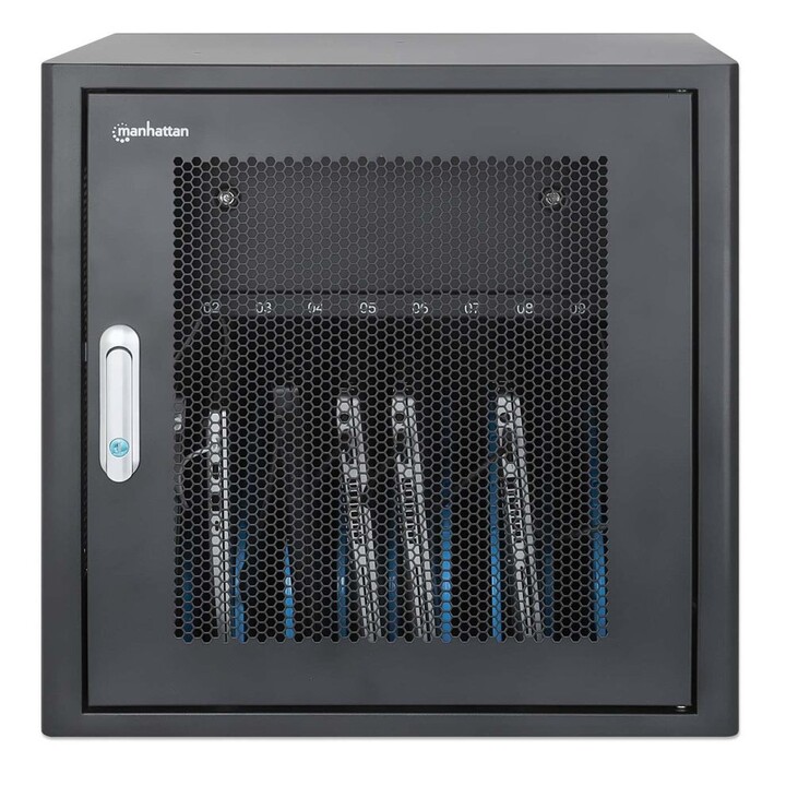 Manhattan 181204 Armoire pour appareils mobiles Armoire mobile pour la gestion des appareils Noir