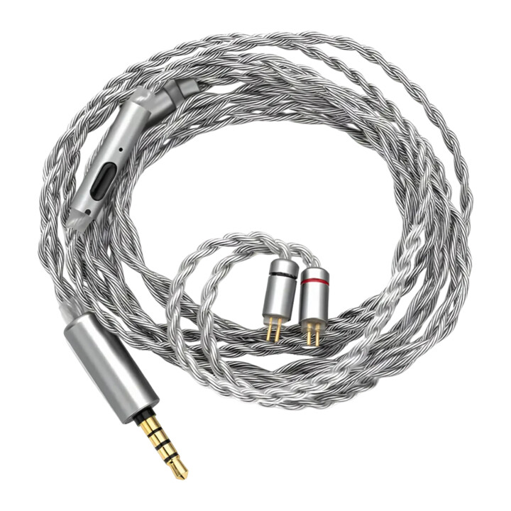 Cabo Moondrop MC2 Jack 3.5mm para 2-Pin 0.78mm 1.2m Com Microfone