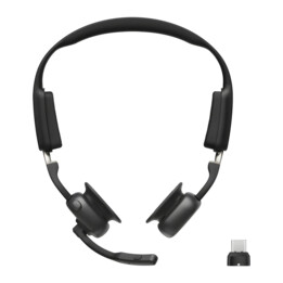 Auriculares SHOKZ OPENMEET con transmisión ósea y Bluetooth, adaptador USB-C