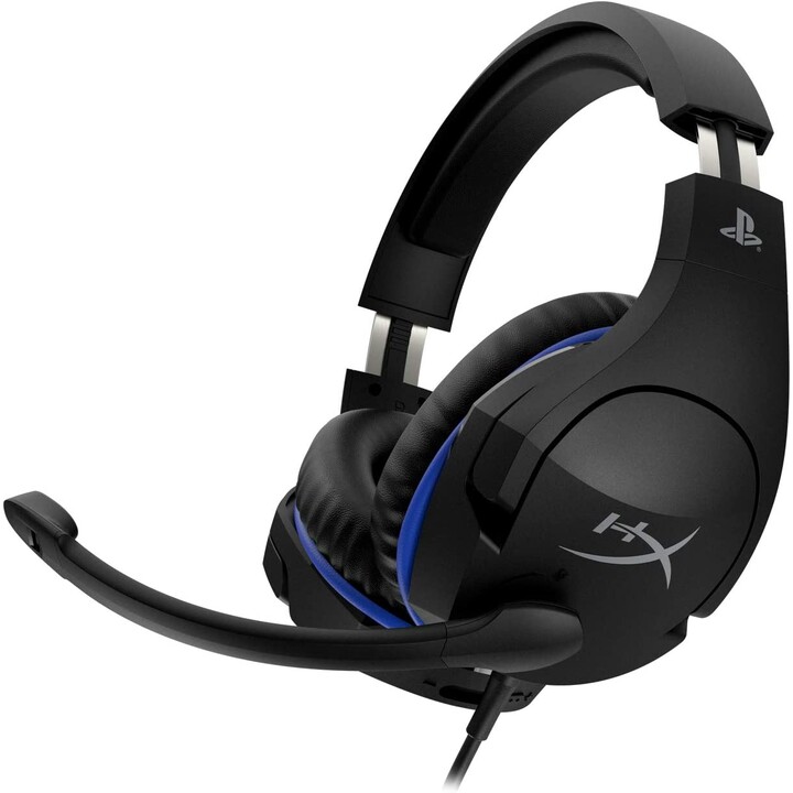 Hp Cloud Stinger - Cuffie da gioco - Ps5-ps4 (nero-blu) Cuffie con archetto cablato Gioco Nero, Blu