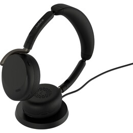 Auriculares Jabra Evolve3 65 Flex Link 390c UC con base de carga inalámbrica