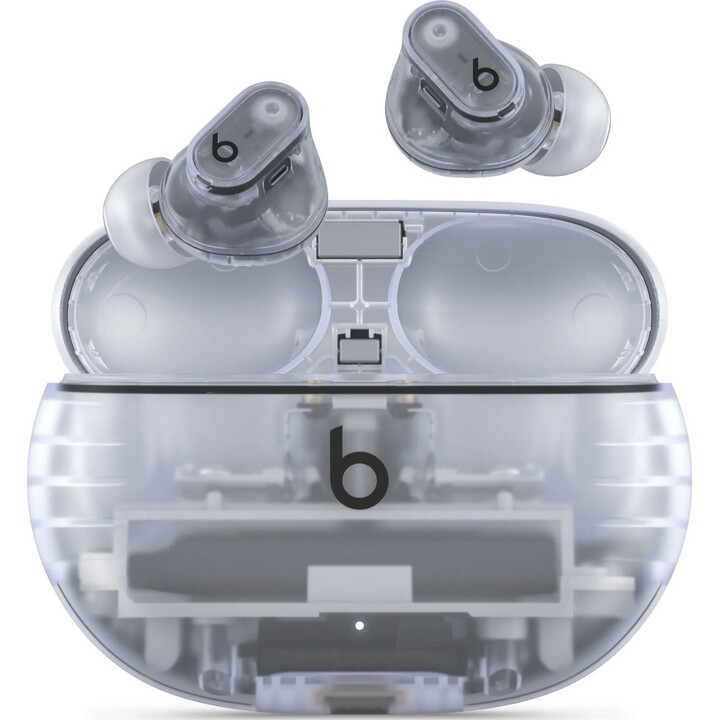 Beats Studio Buds+ - Fones de ouvido totalmente sem fio com cancelamento de ruído - Transparente/Preto