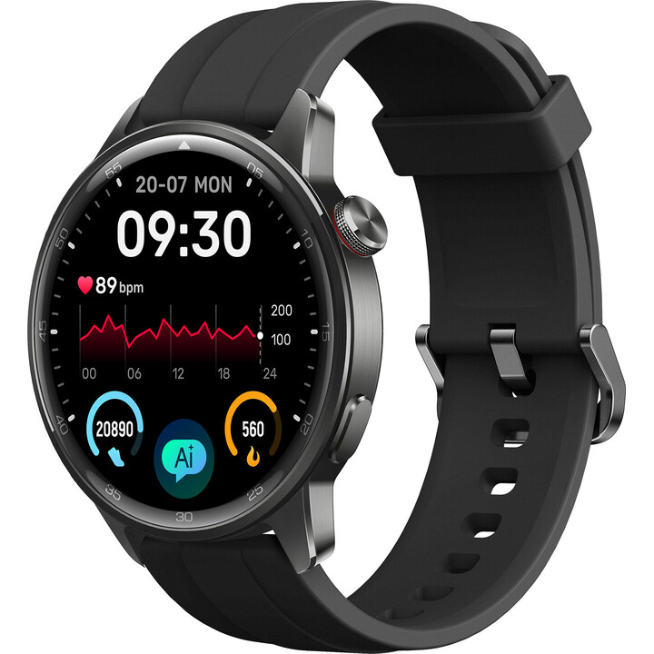 Realme Watch S2, 1,43 AMOLED DisplaySmartwatch, Super AI Engine, 20 Tage Akku, Schwarz