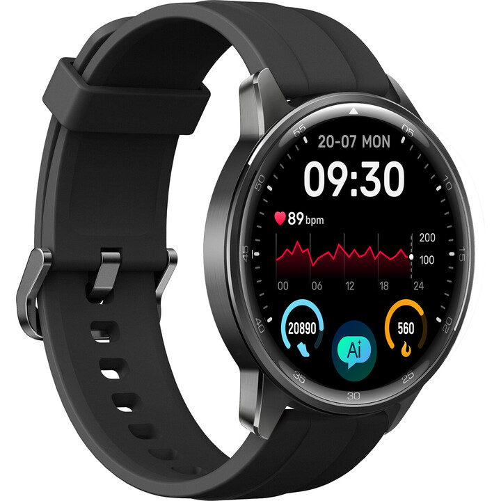 Realme Watch S2, 1,43 AMOLED DisplaySmartwatch, Super AI Engine, 20 Tage Akku, Schwarz