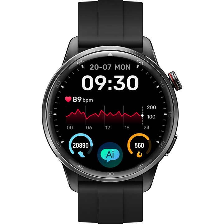 Realme Watch S2, montre intelligente à écran AMOLED 1,43, moteur Super AI, batterie de 20 jours, noir