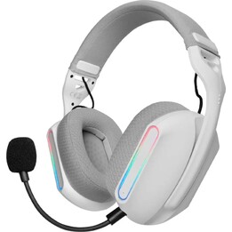 Fones de ouvido sem fio para jogos Mars Gaming MHWPRO com microfone/ Jack 3.5/ Bluetooth/ Branco