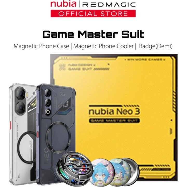 Nubia Neo 3 GT 5G, 12GB 256GB, 6,8 OLED FHD+, 5000mAh, Gaming Master Suit Amarelo