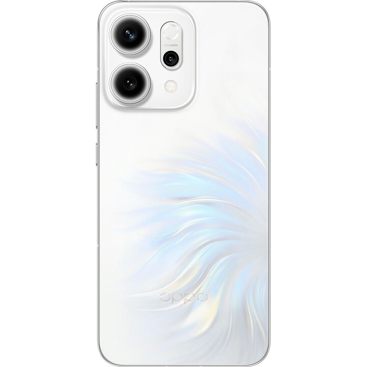 Oppo Reno14 5G, 12 GB 512 GB, 6,59 AMOLED, 50 MP, IP69, carico rapido, 80W, OPAL BIANCO