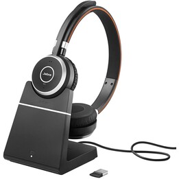 Jabra Evolve 65 Duo USB/BT mit Ladegerät Schwarz