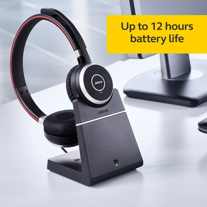 Jabra Evolve 65 Duo USB/BT with charger Black 