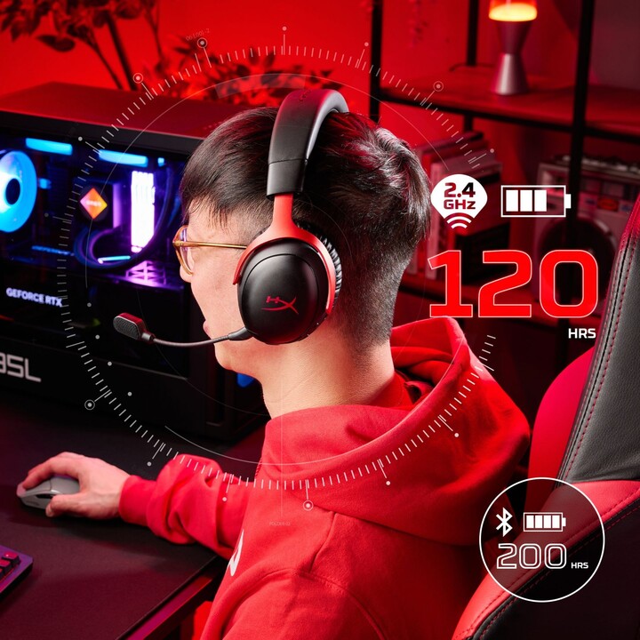 Casque gaming HyperX Cloud III S sans fil, couleur lavande