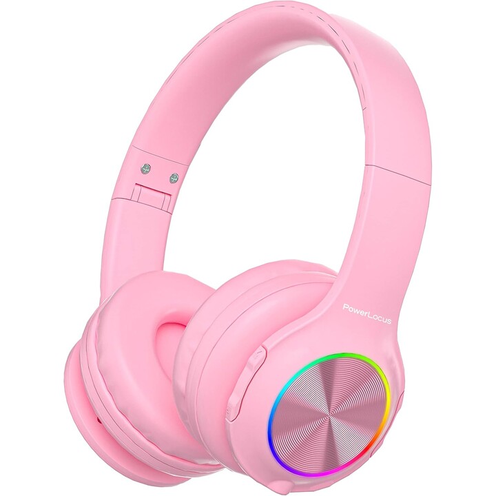 PowerLocus PLED RGB Rosa – Kopfhörer für Kinder