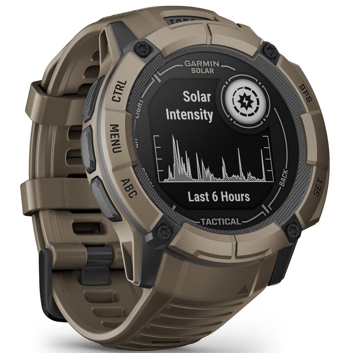 Garmin Instinct 2X Solar Tactical Edition 50 mm Marron - Montre intelligente avec GPS