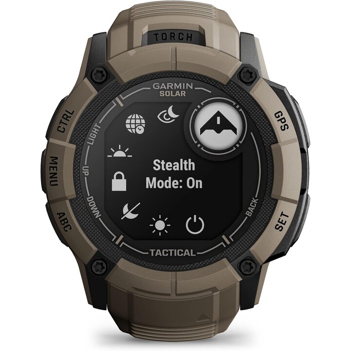 Garmin Instinct 2X Solar Tactical Edition 50 mm Marron - Montre intelligente avec GPS