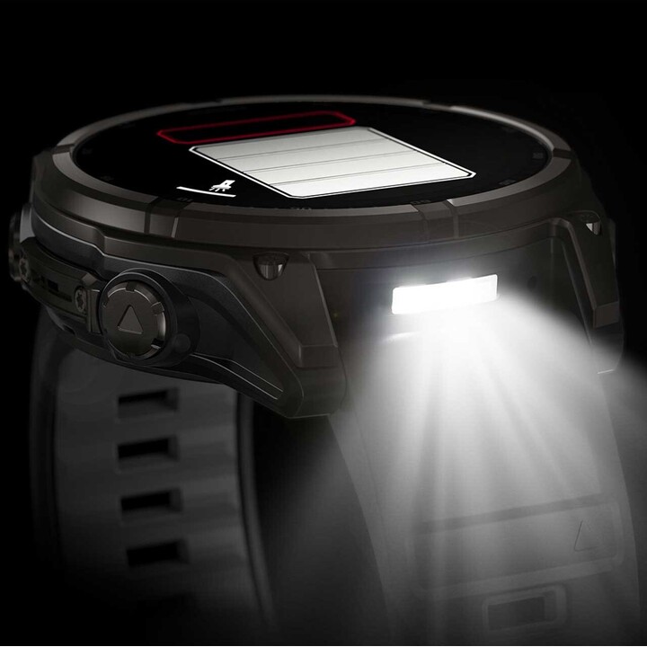 Garmin Fenix ​​8-51mm solare, altoparlante e microfono incorporato, torcia a LED integrata, grigio in carbonio