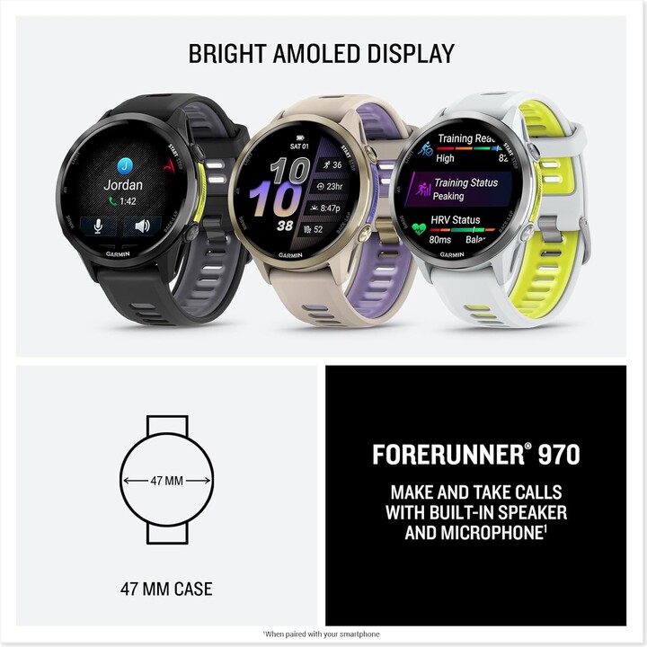 Garmin Forerunner 970 GPS Blanco