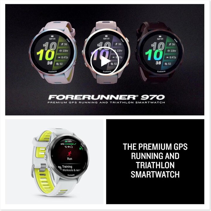 Garmin Forerunner 970 GPS Blanco
