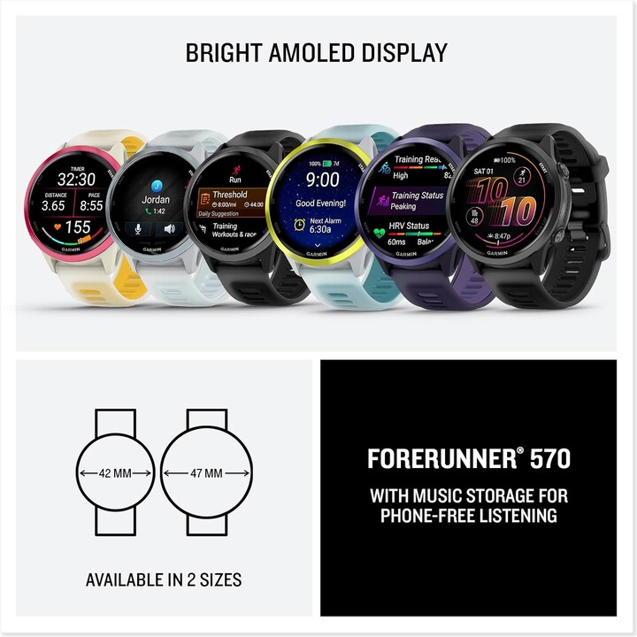 Garmin Forerunner 570 GPS 42mm Negro