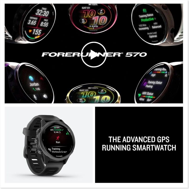 Garmin Forerunner 570 GPS 42mm Negro