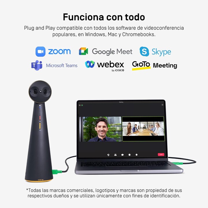 IPEVO KFT Conference Camera Totem 180 6.4MP micro, negro, azul