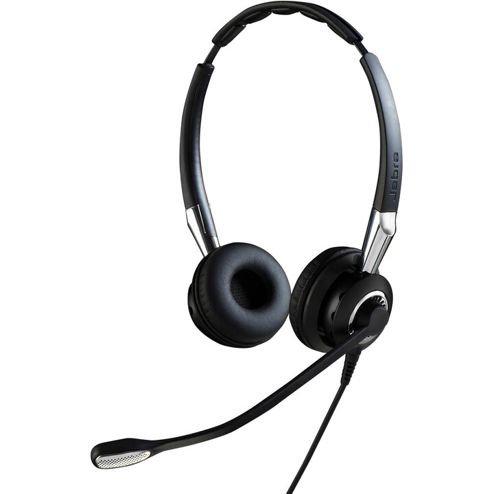 Casque filaire large bande Jabra Biz 2400 II QD Duo NC pour bureau/centre d appels, noir