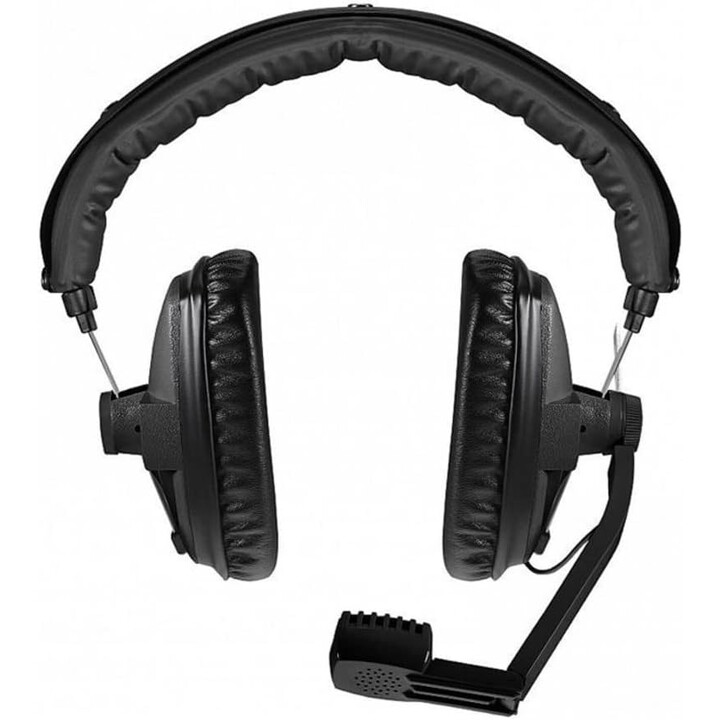 Beyerdynamic Auriculares cerrados con micrófono hipercardioide dinámico, 50 ohmios, negro
