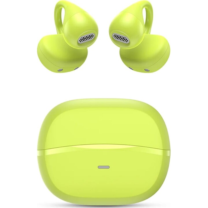 SPC Boost Clip Bluetooth Headphones with Charging Case/ 6h Battery Life/ Lime Green