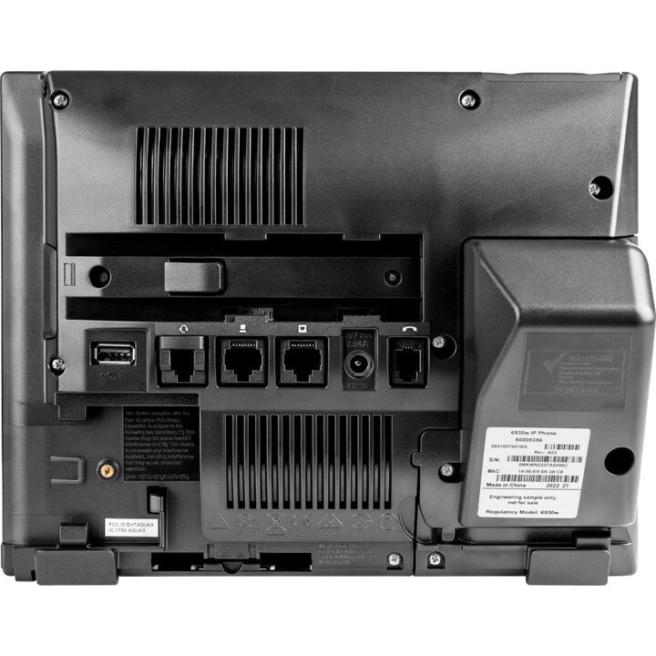 Telefono IP Mitel 6930W Gigabit WiFi Nero