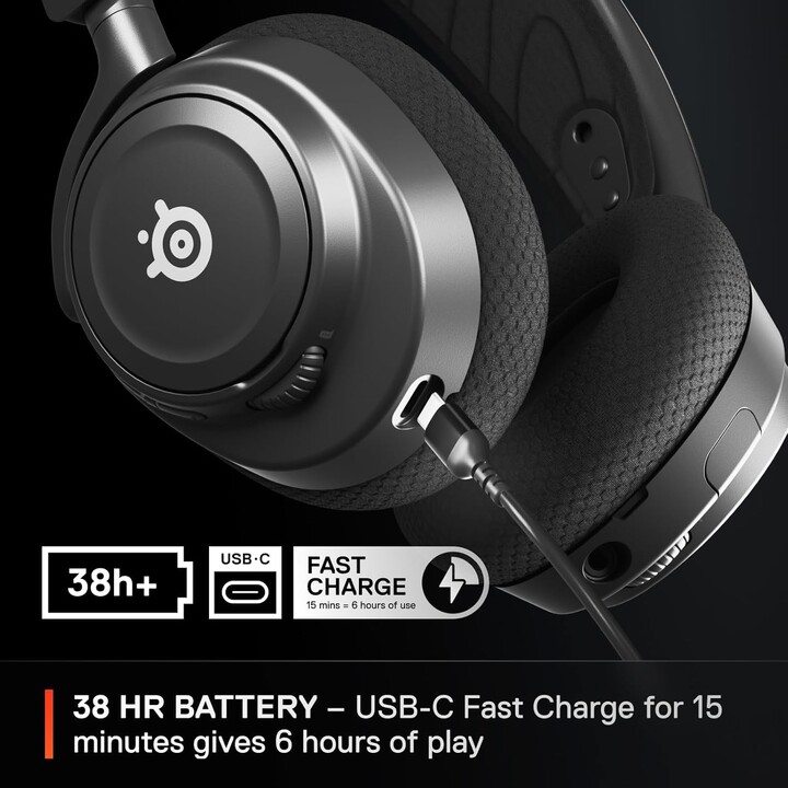 Steelseries Arctis Nova 7x Wireless Gen 2 Auriculares Inalámbrico Diadema Juego Bluetooth Negro