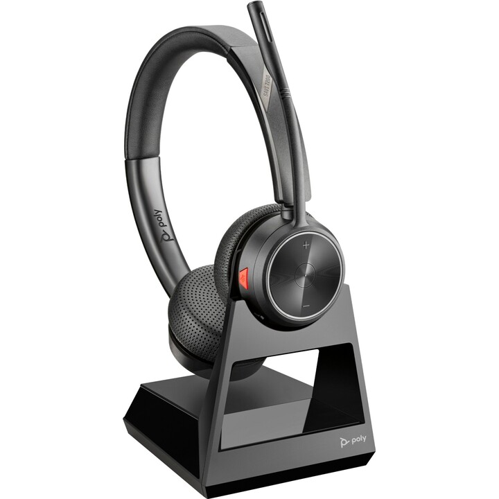 POLY Savi 7220 Office Binaural DECT 1880-1900 MHz Headset Inalámbrico Diadema Oficina Negro