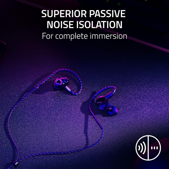 Razer Moray Auriculares para juegos, cableado, Negro Razer