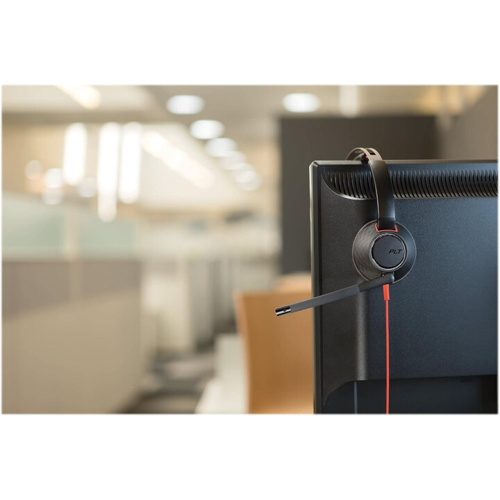 Poly Blackwire 5220 Audífonos estéreo de cable con conexión USB-C y 3.5 mm y micrófono 