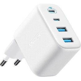 Anker Zolo Dual USB-A + Dual USB-C Cargador Rápido 50W Blanco
