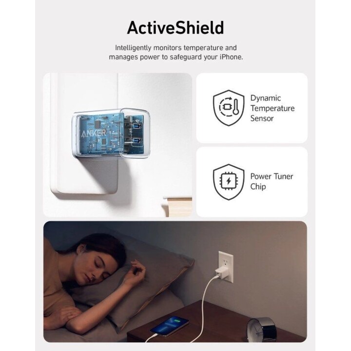 Chargeur mural Anker 521 Nano Pro/ 2xUSB Type-C/ 40W