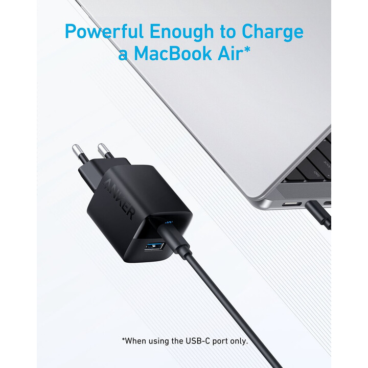 Cargador Anker 323 33W 1x USB-A 1x USB-C
