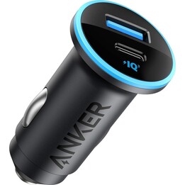 Anker 323 Dual USB USB-C Cargador De Coche 52W Negro