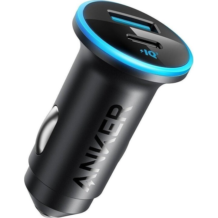 Anker 323 Dual USB USB-C Car Charger 52W Black