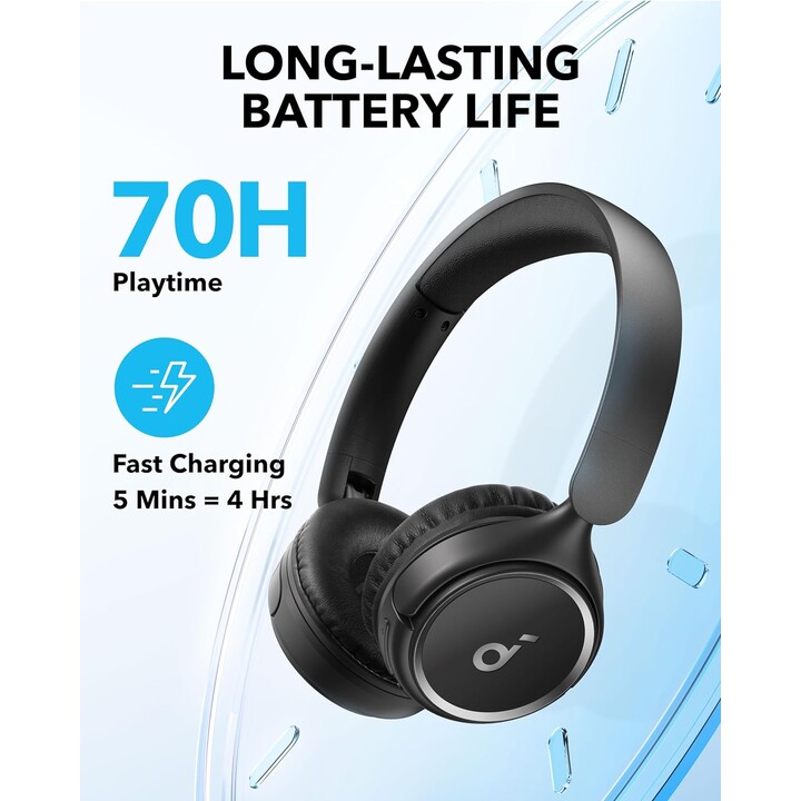 Soundcore H30i Noir - Bluetooth Headphones
