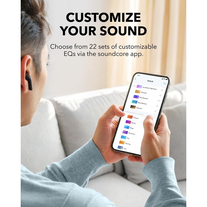 Soundcore K20i Kabellose Kopfhörer Schwarz