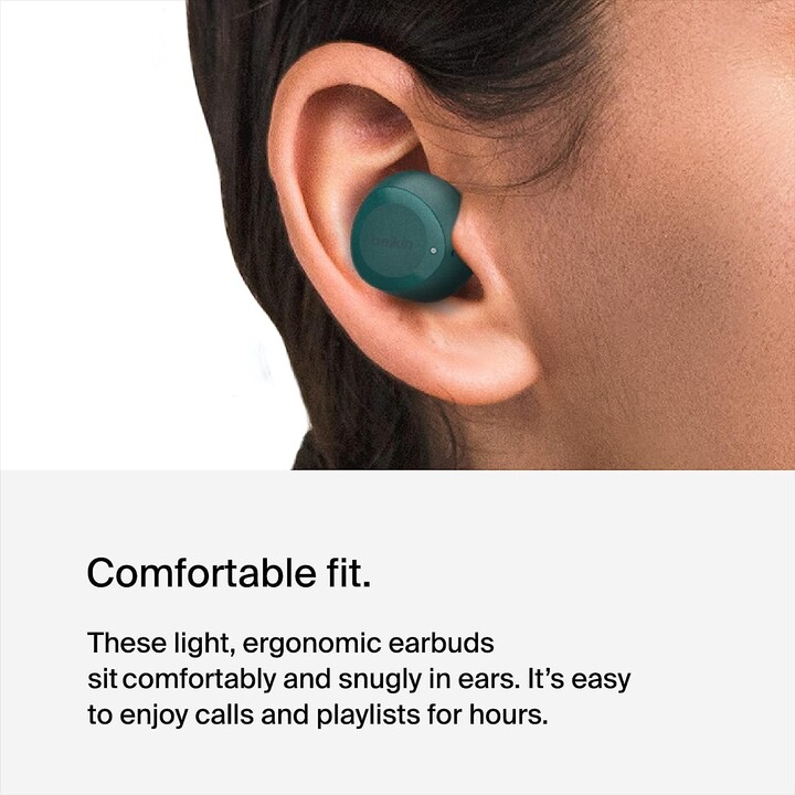 Auriculares de belkin bolttrue inalámbrico - verde azulado