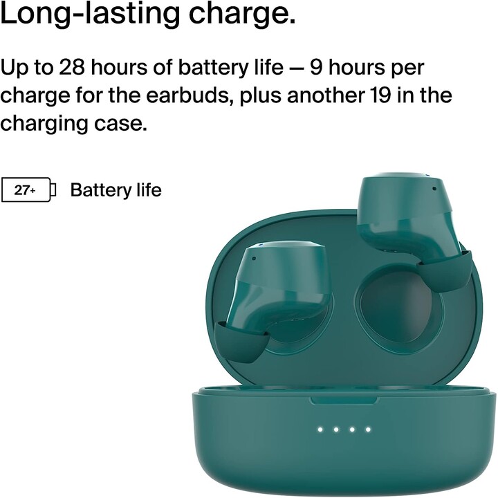 Auriculares de belkin bolttrue inalámbrico - verde azulado