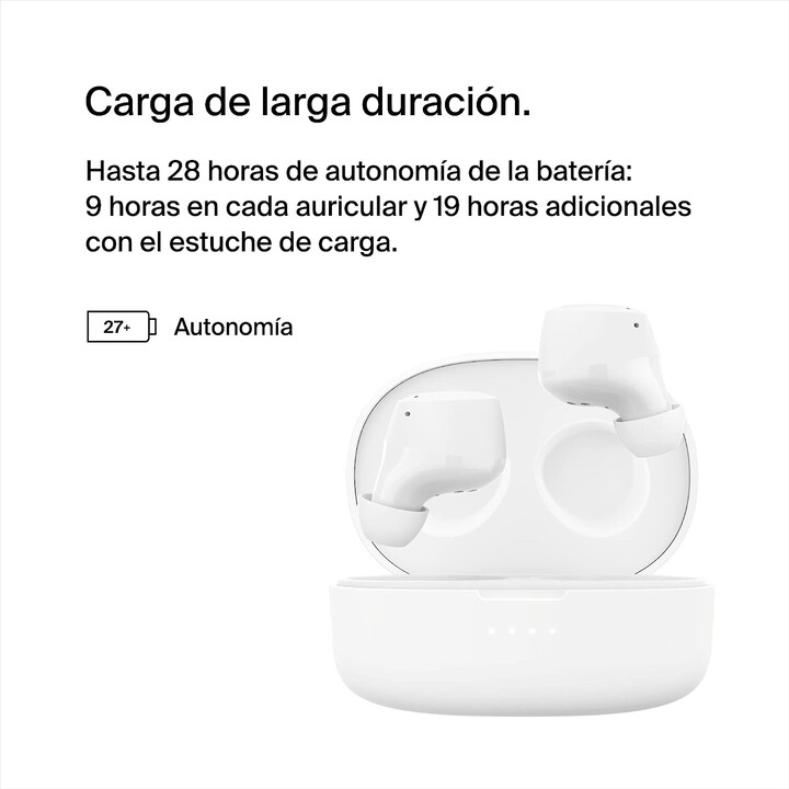 Belkin Auriculares Soundform Bolttrue Inalámbrico Blanco