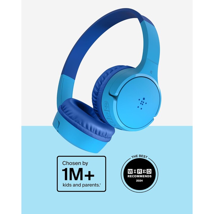 Belkin SOUNDFORM Mini BT Auriculares supraaurales para niños, azul