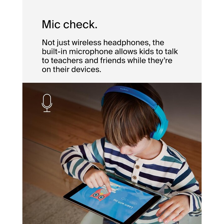 Belkin SOUNDFORM Mini BT Auriculares supraaurales para niños, azul