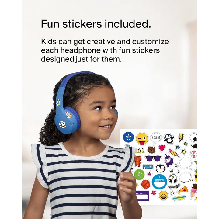 Belkin SOUNDFORM Mini BT Auriculares supraaurales para niños, azul
