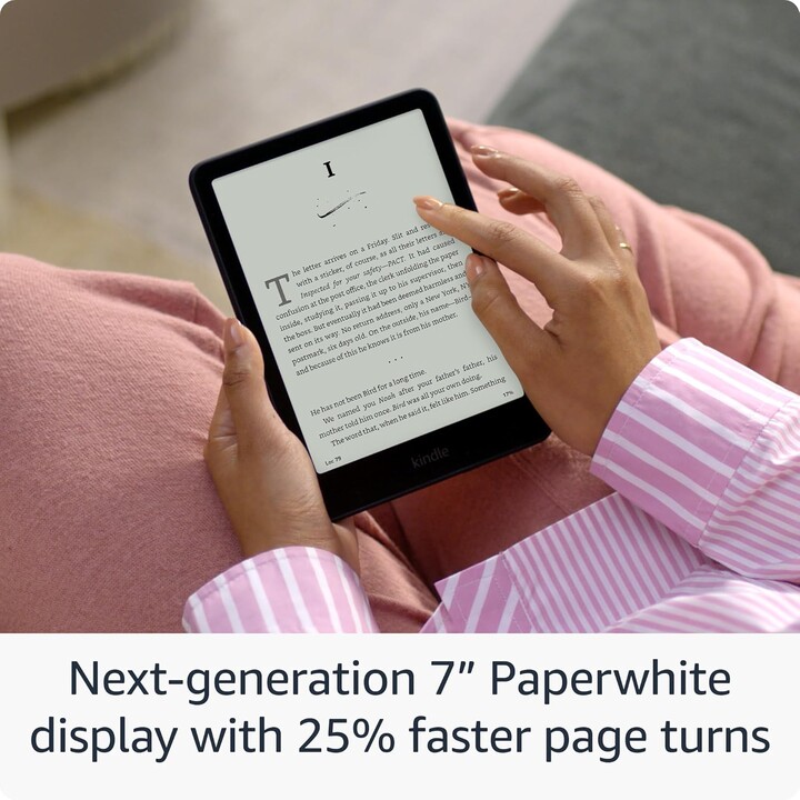 Amazon Kindle 7″ 12ª generación B0CFPJYX7P lector de libros electrónicos 16GB Wi-Fi Negro