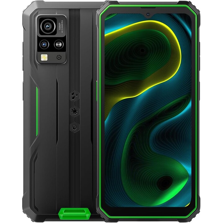 Blackview BV4800 SE, 12GB RAM+64GB/2TB, Android 15, 16MP AI Camera, 6.56 90Hz Display, IP68/69K, 5100mAh, NFC, Green
