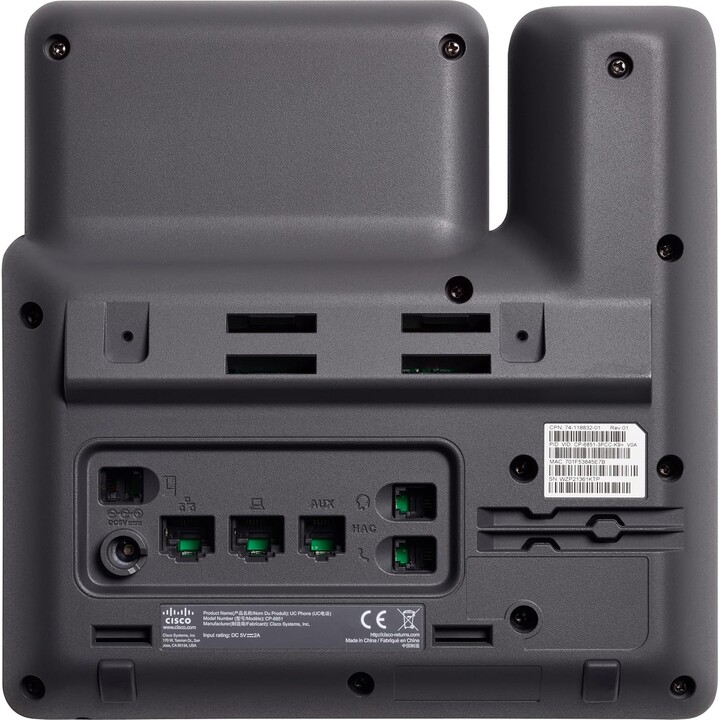 Teléfono Cisco 6851 para sistemas MPP