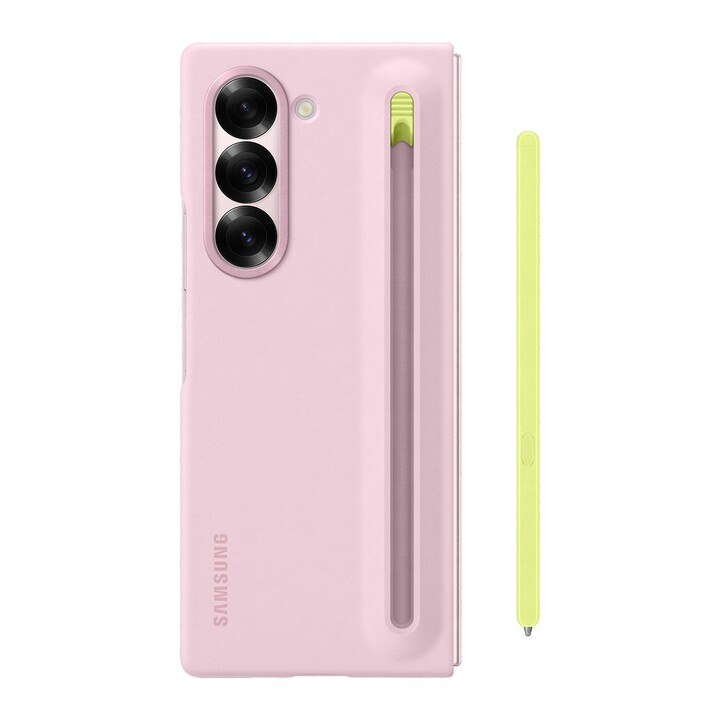 Samsung Funda fina con S Pen rosa, para Samsung Galaxy Fold6, EF-OF95PCPE