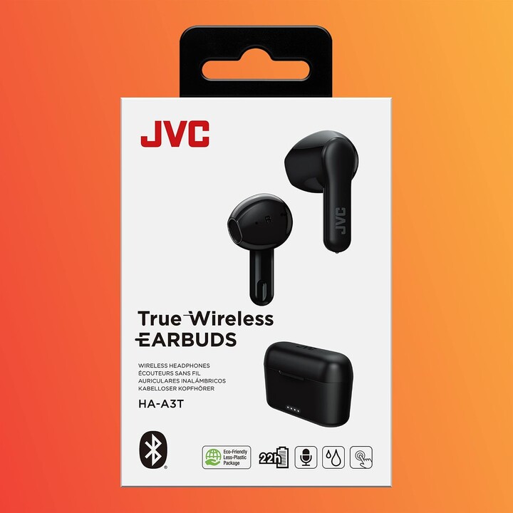 Auriculares JVC HAA-3TBU (inalámbrico, en el oido, negro)